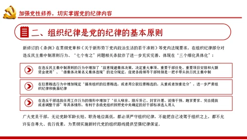 严守党的纪律加强党性修养党风廉政党课PPT