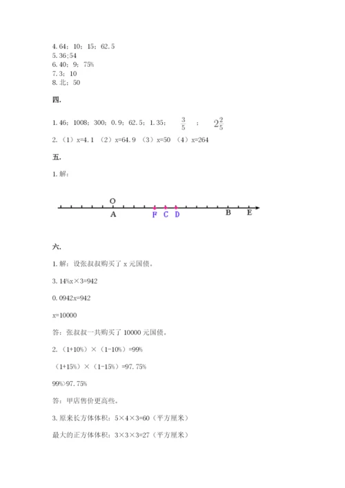 郑州外国语中学小升初数学试卷附参考答案（综合卷）.docx