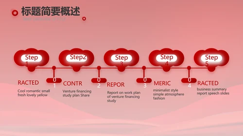 红色大气党建政府党支部工作总结PPT