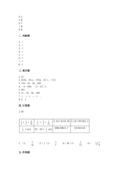 小学六年级上册数学期末测试卷含答案【综合卷】.docx