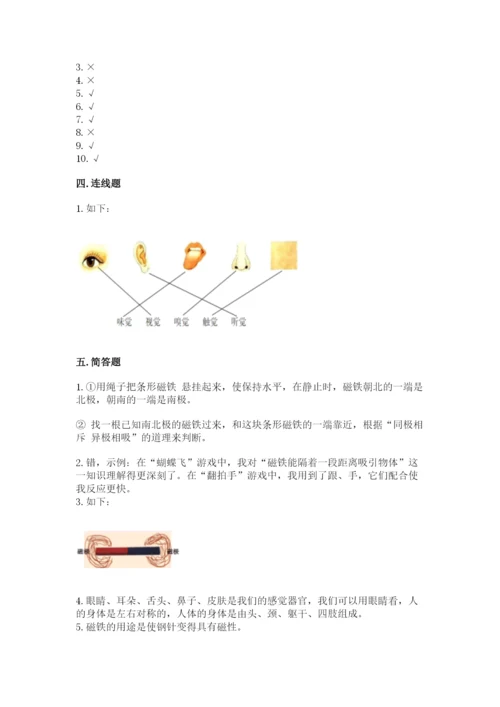 教科版小学科学二年级下册 期末测试卷精品（有一套）.docx