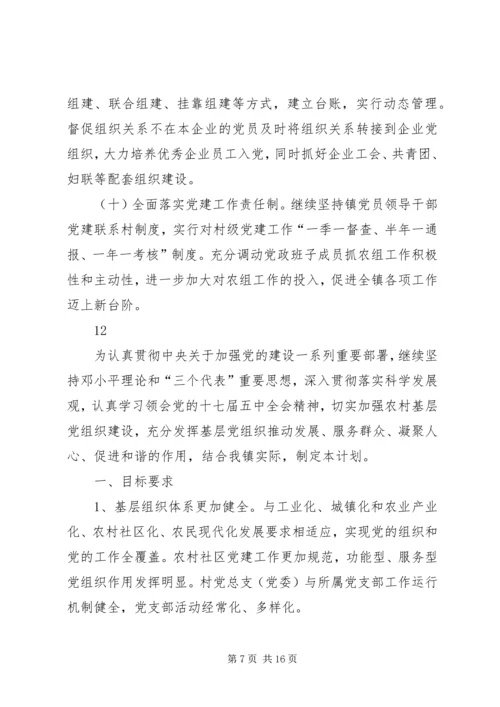 乡镇年度农村基层组织建设工作计划.docx