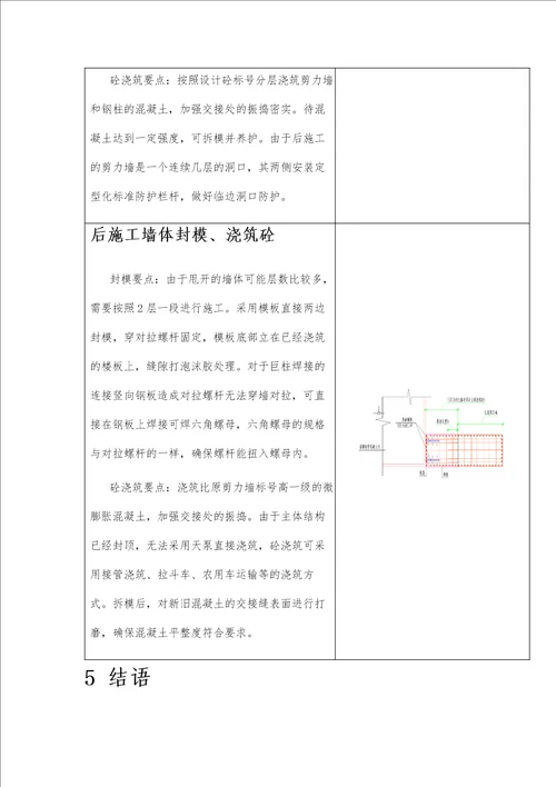 不均匀沉降下巨柱与剪力墙交接处后施工技术