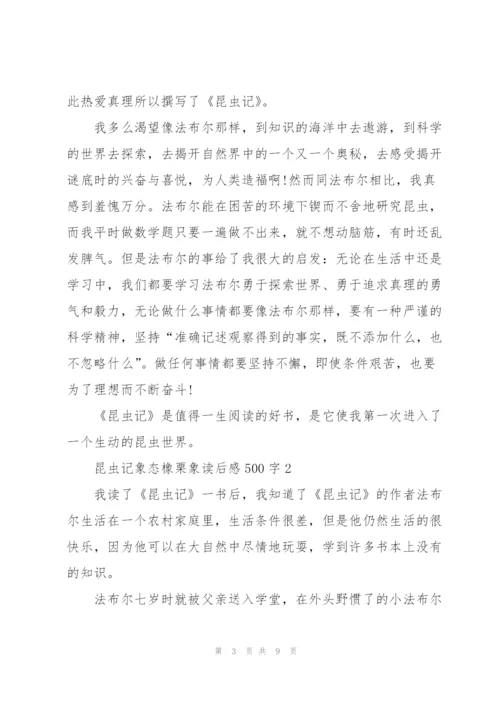 昆虫记名著象态橡栗象读后感500字4篇.docx