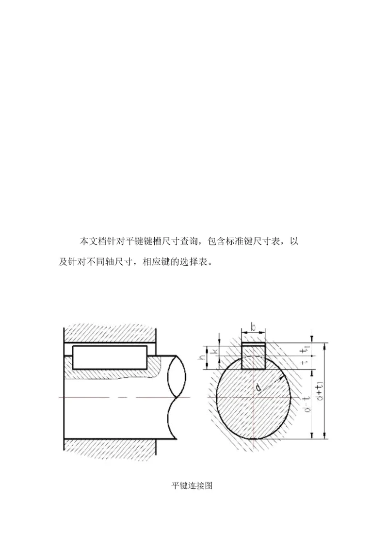 标准键槽尺寸查询