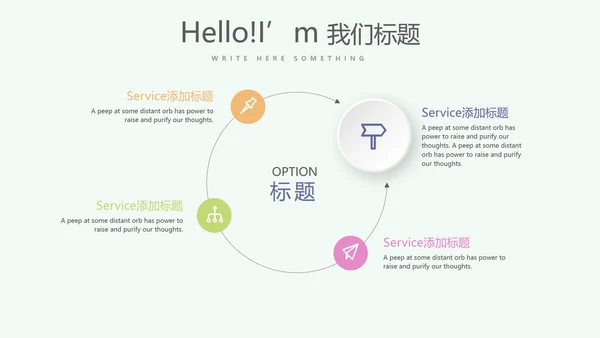 小清新微立体述职报告工作总结通用PPT动态模板