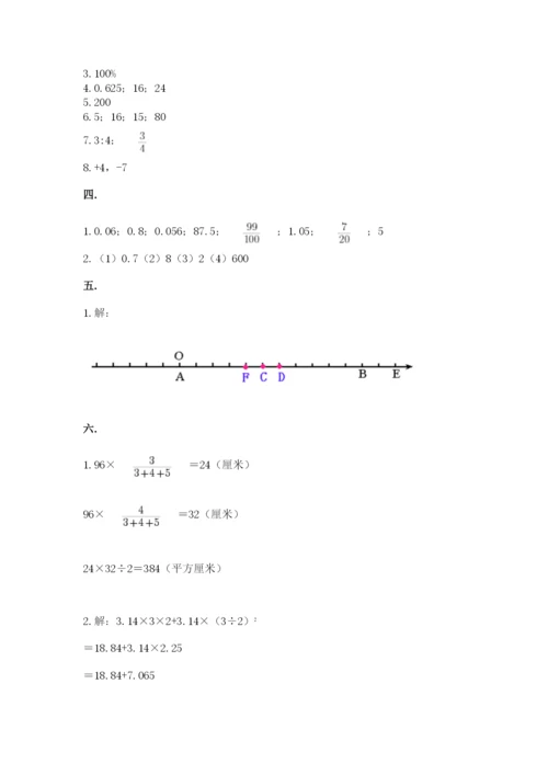 苏教版六年级数学小升初试卷推荐.docx
