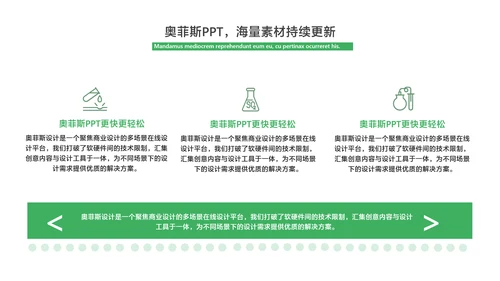 商务风科研汇报绿色简约风PPT套装