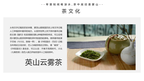 中国传统茶文化茶艺宣传PPT模板