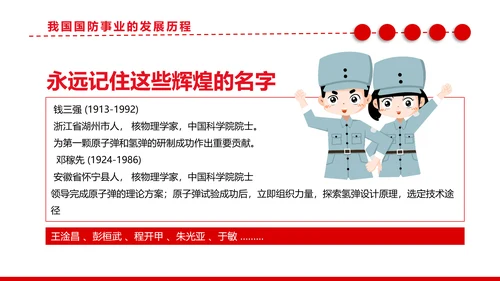 加强国防教育党政风党课PPT课件模板