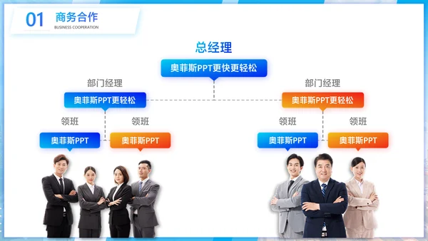 商务风公关策划方案蓝白PPT套装