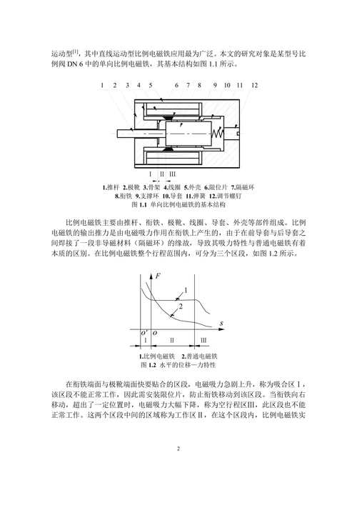 比例电磁铁吸力特性参数化仿真与分析