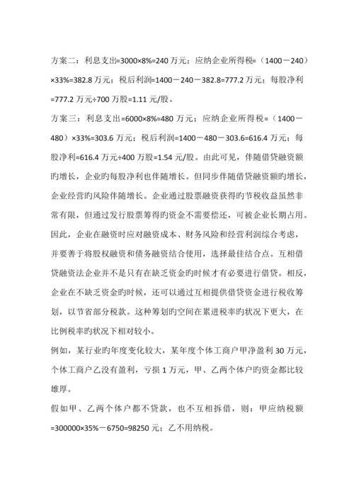 企业融资企划方案.docx