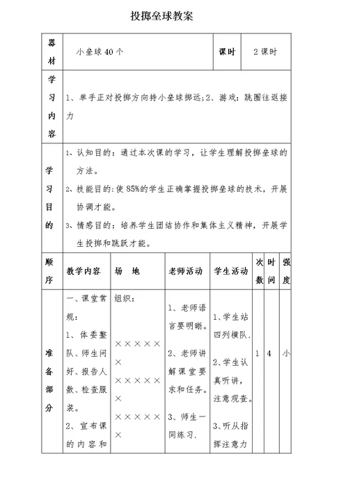 单手正对投掷方向持小垒球掷远与游戏教学设计[2]