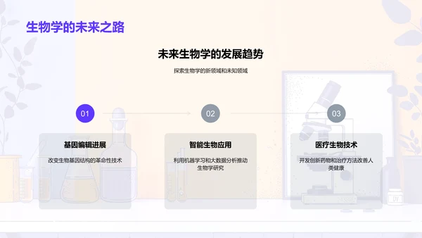 生物学入门讲座PPT模板