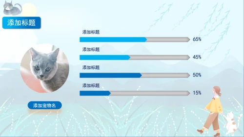 宠物猫咪喵喵成长通用PPT画册