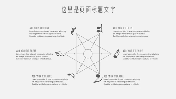 音乐主题工五线谱通用PPT模板