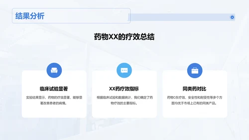 蓝色商务现代医疗研发项目答辩PPT模板