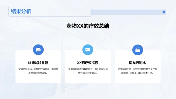 蓝色商务现代医疗研发项目答辩PPT模板