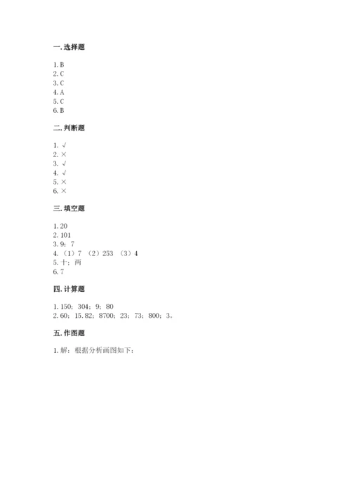 苏教版小学四年级上册数学期末测试卷含完整答案【名师系列】.docx