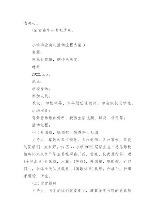 小学毕业典礼活动流程方案.docx