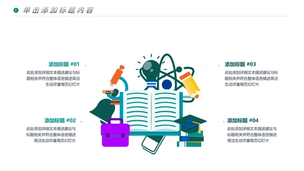 公开课读书阅读教育课件教师说课PPT模板
