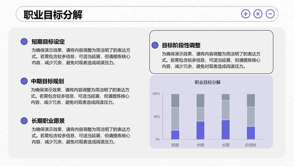 紫色插画风我的职业生涯规划之路PPT模板