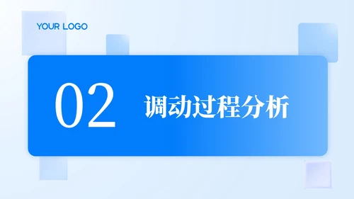 蓝色简约风人员调动分析与述职报告