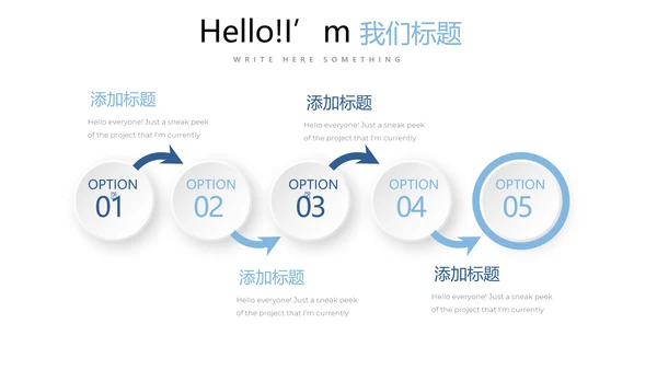 蓝色简约时尚医疗报告动态PPT