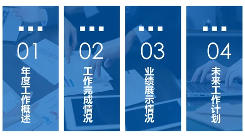 蓝色2020金融银行工作汇报述职报告动态PPT模板