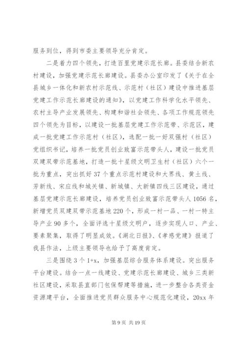 某年书记抓党建工作述职报告范文.docx