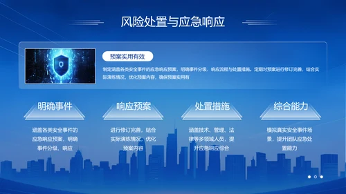 蓝色科技风科技赋能智慧安防年中总结PPT