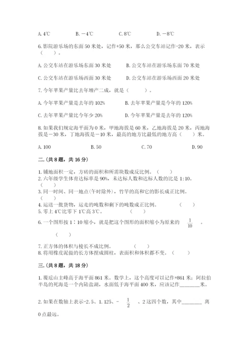 西师大版小升初数学模拟试卷【真题汇编】.docx