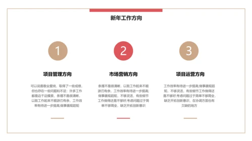 简约风公司企业年终述职报告PPT模板