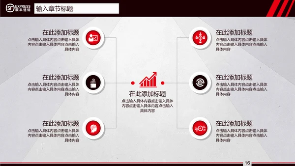 顺丰速运快递通用PPT模板