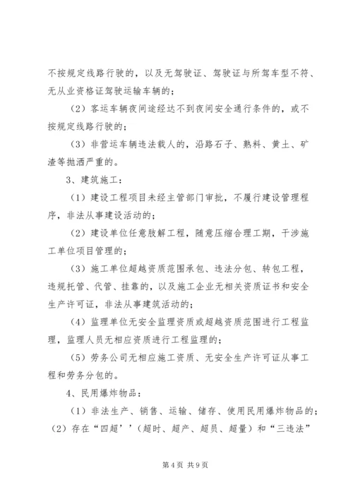 黄土乡人民政府关于集中开展严厉打击非法违法生产经营建设行为专项行动实施方案[5篇] (2).docx