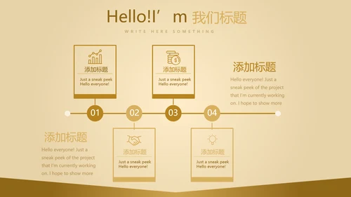 金色质感银行大堂经理工作总结述职报告PPT封含PS