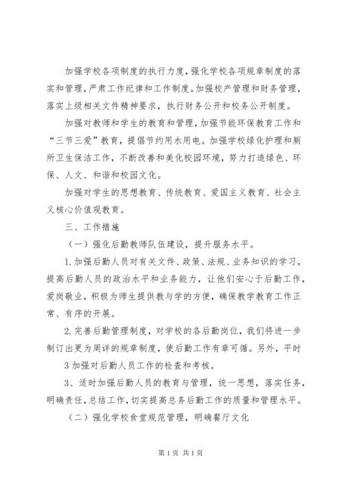 学校总务处工作计划 (22).docx