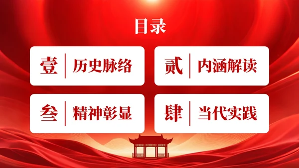 红色党政风格信仰之光时代之魂PPT模板