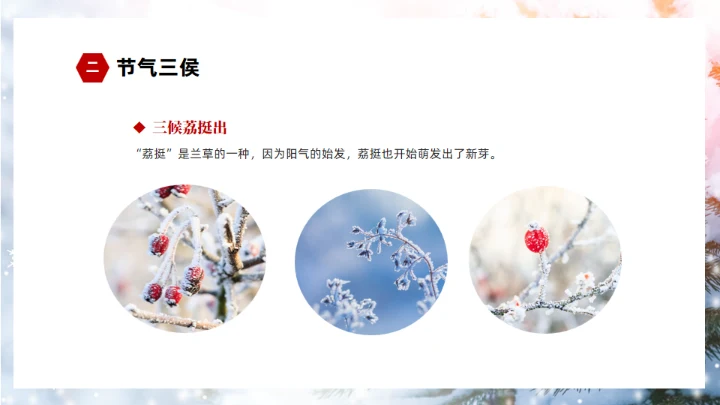 冬季雪景大雪节气通用PPT模板