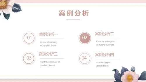 粉色简约美容宣传介绍动态PPT模板