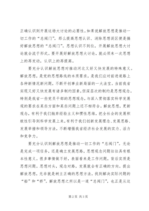 六论认真开展解放思想大讨论活动.docx