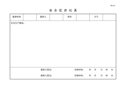 编号13 安全值班台账.docx