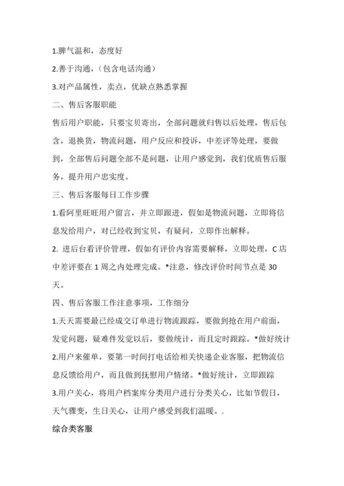 淘宝客服标准规章核心制度综合流程.docx