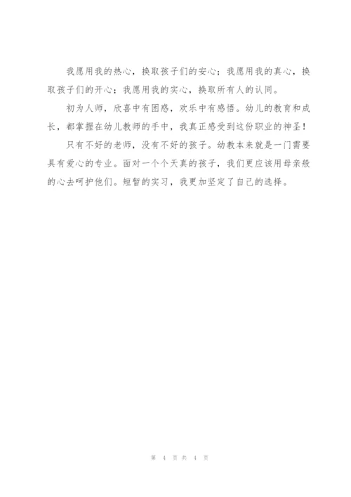 幼儿园新教师个人实习工作总结范文.docx