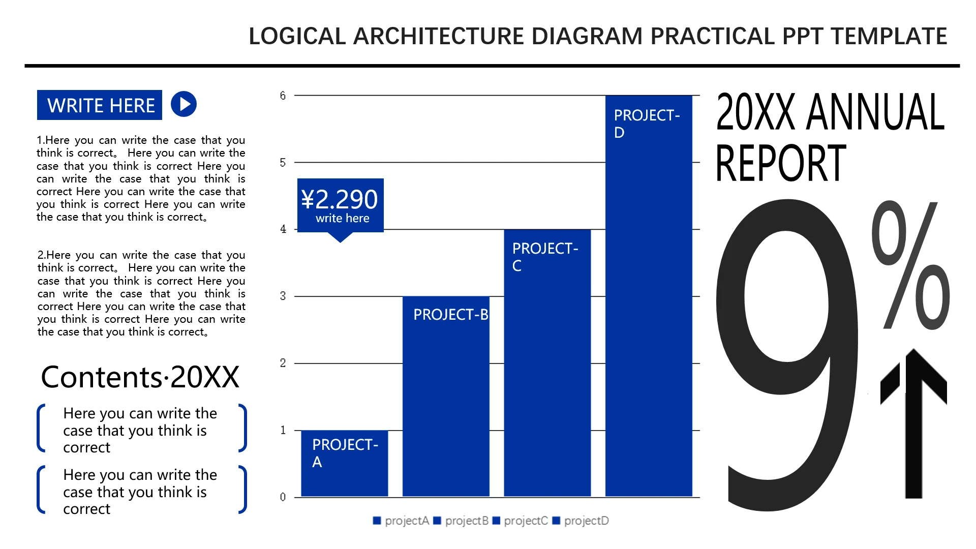 蓝色可视化数据逻辑图英文版曲线图项目数据分析