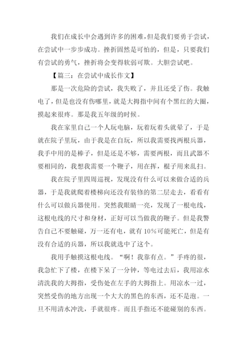 在尝试中成长作文450字.docx