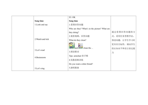 Unit 7 Let’s clean up!   B Fun time & Song time 单元