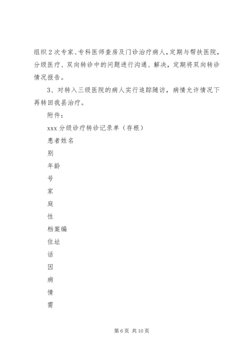 县医院分级诊疗实施方案 (3).docx