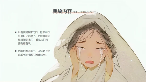 民间神话传说狗咬吕洞宾通用PPT模板